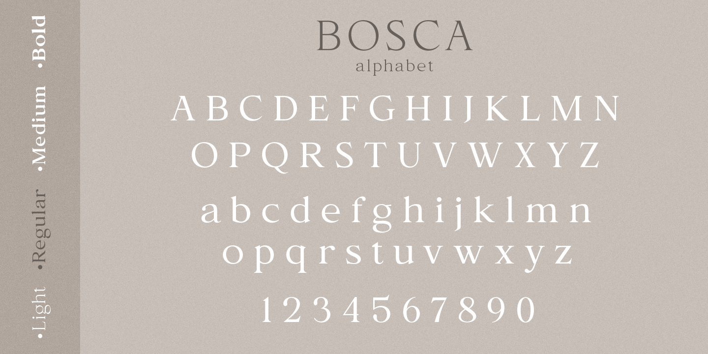Example font Bosca #4